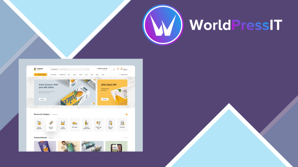 Farmart - Organic and Grocery Marketplace WordPress Theme
