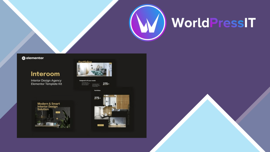 Interoom - Interior Design &amp; Architecture Elementor Template Kit