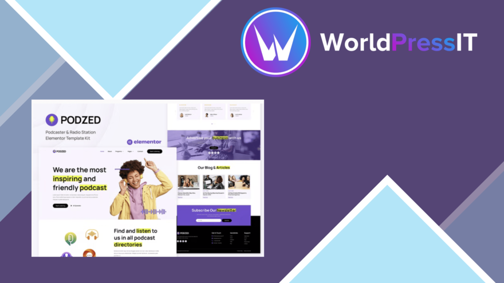 Podzed - Podcaster and Radio Station Elementor Template Kit