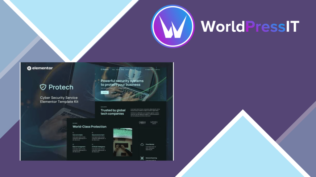 Protech - Cyber Security Service Elementor Template Kit