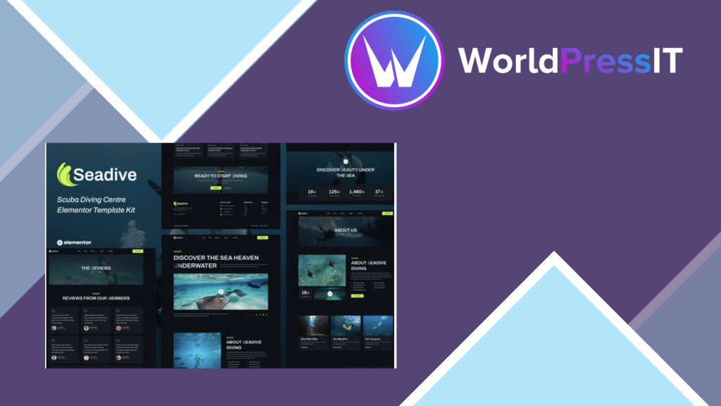 Seadive - Scuba Diving Centre Elementor Template Kit