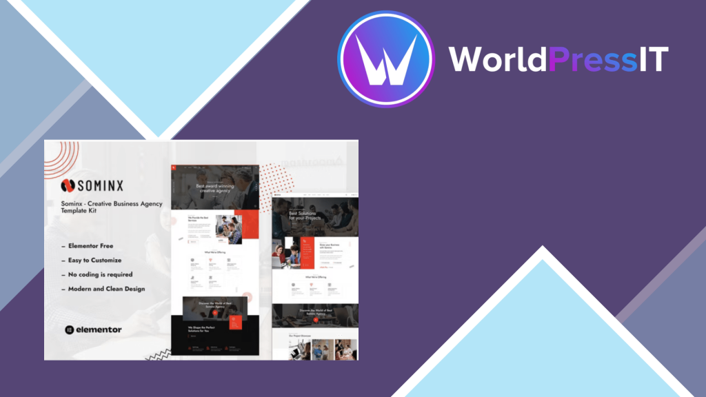 Sominx - Creative Business Agency Elementor Template Kit