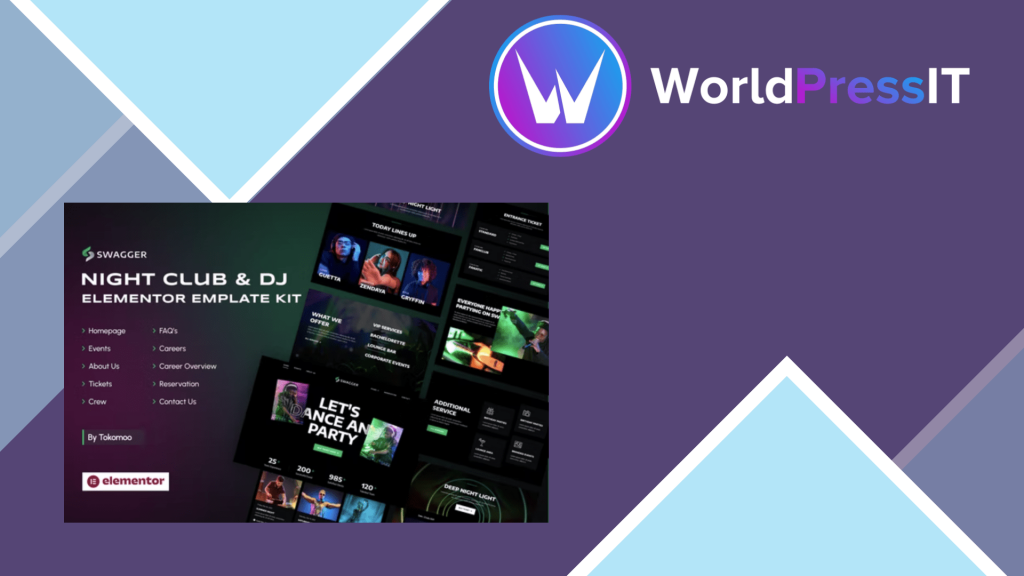 Swagger - Night Club &amp; DJ Elementor Template Kit