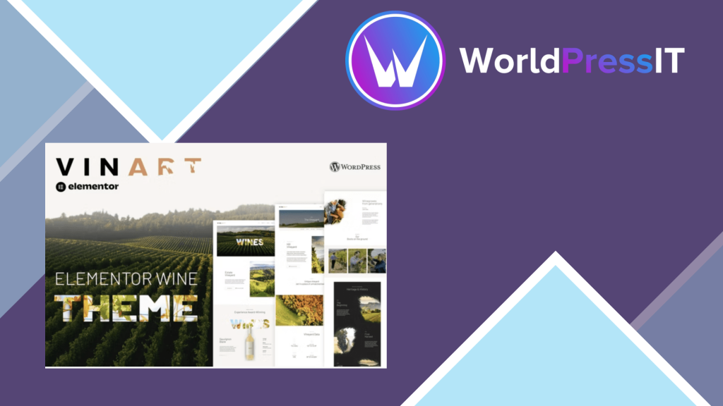 Vinart - Wine Brand &amp; Vinyard Elementor Template Kit