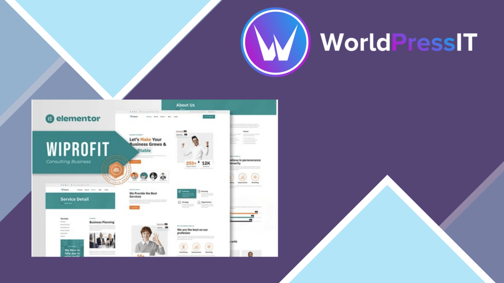 Wiprofit - Consulting Business Elementor Template Kit