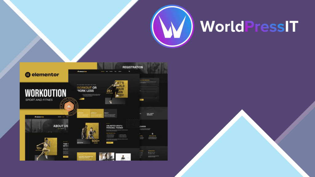 Workoution - Sports and Fitness Elementor Template Kit