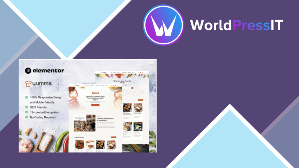 Yumma - Food Recipe Elementor Template Kit
