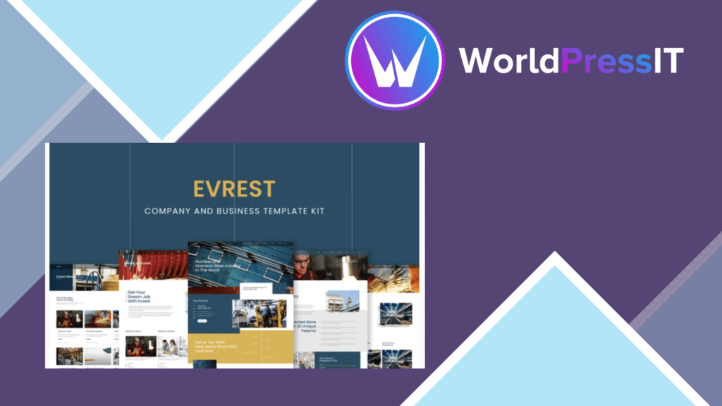 Evrest - Company and Business Elementor Template Kit
