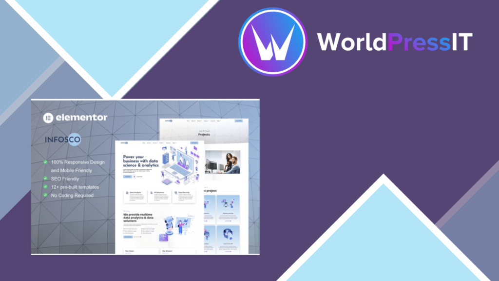 Infosco - Data Science &amp; Analytic Service Elementor Template Kit