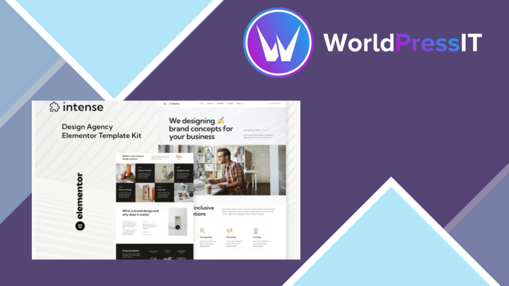 Intense - Creative Digital Agency Services Elementor Template Kit