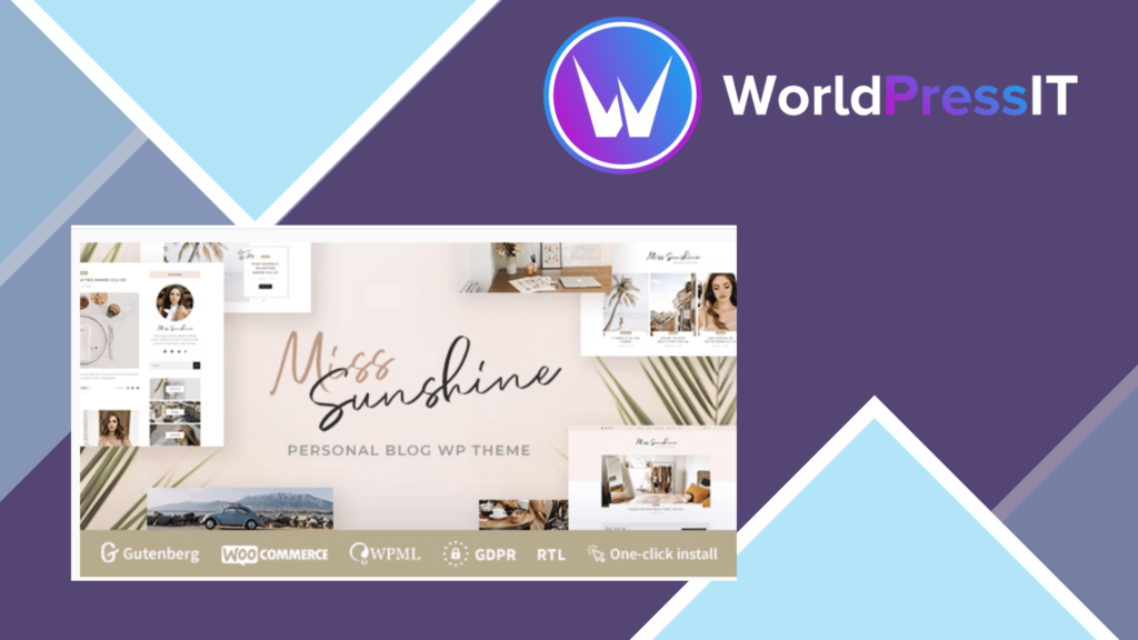 Miss Sunshine – Women Lifestyle Blog WordPress Theme