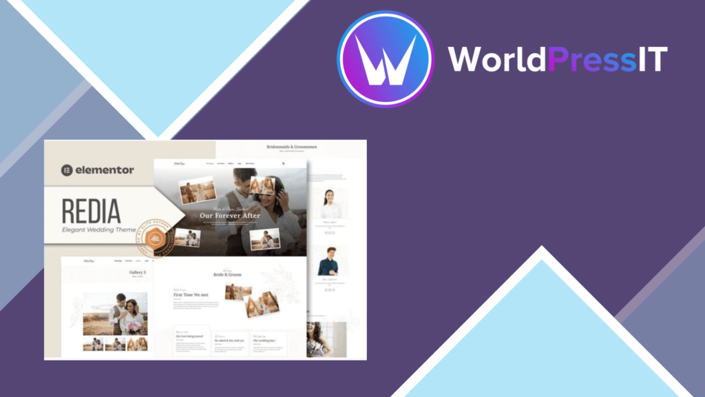 Redia - Elegant Wedding Theme Elementor Template Kit