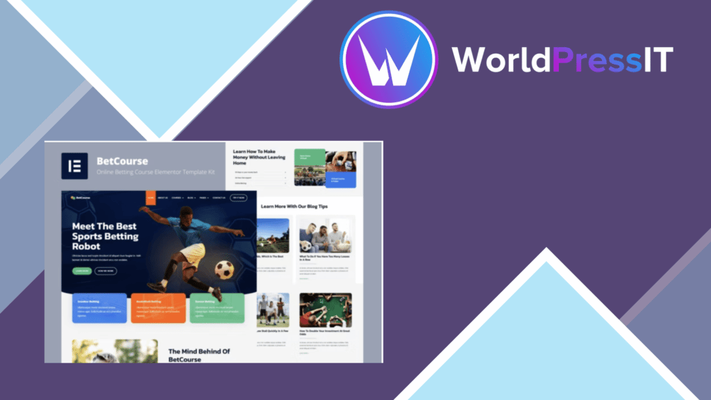 BetCourse - Sports Betting and Prediction Course Elementor Template Kit