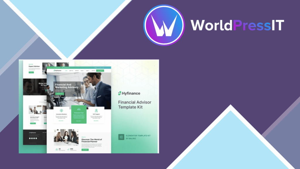 Hyfinance - Financial Advisor Elementor Template Kit