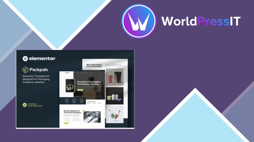 Packpals – Packaging Company Elementor Template Kit
