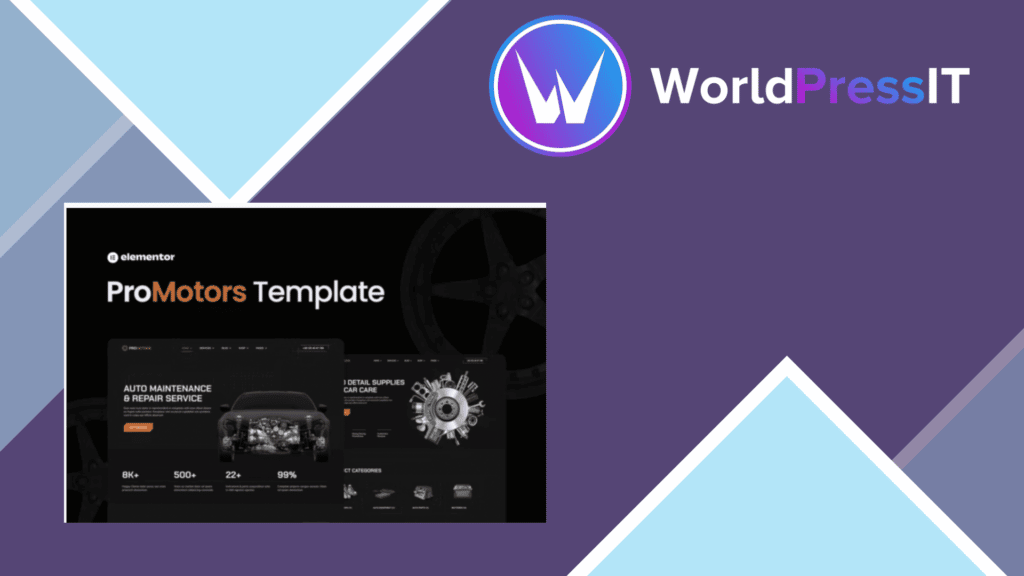 ProMotors – Car Service and Detailing Elementor Template Kit