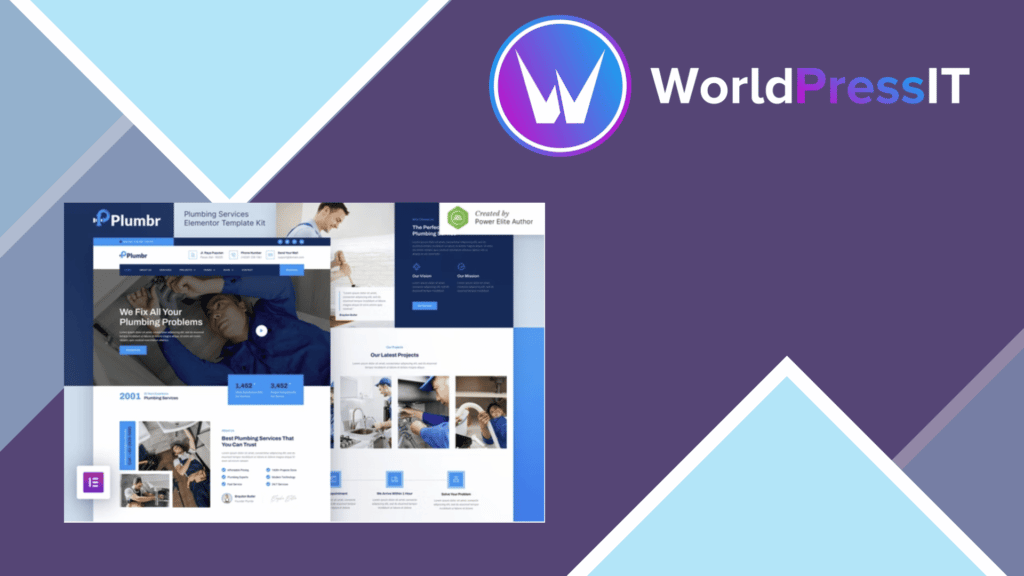 Plumberon - Plumbing Service Elementor Template Kit