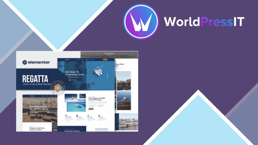 Regatta - Yacht Club and Boat Rental Elementor Template Kit