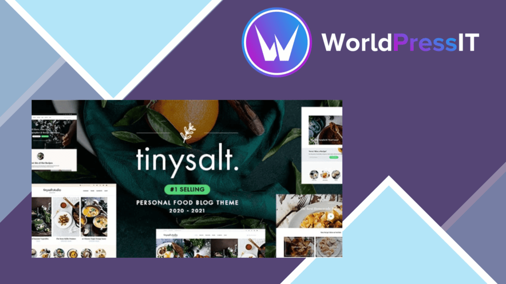 TinySalt - Personal Food Blog WordPress Theme