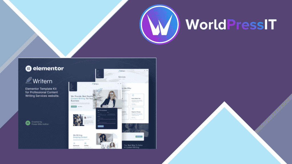 Writern – Content Writing Services Elementor Template Kit