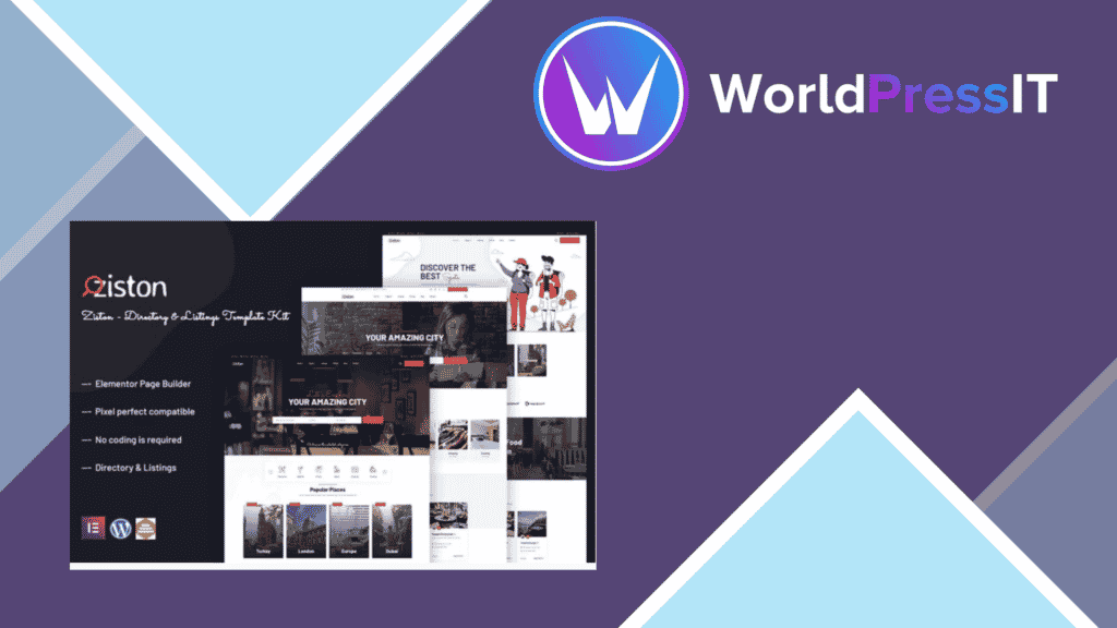Ziston - Directory and Listings Elementor Template Kit