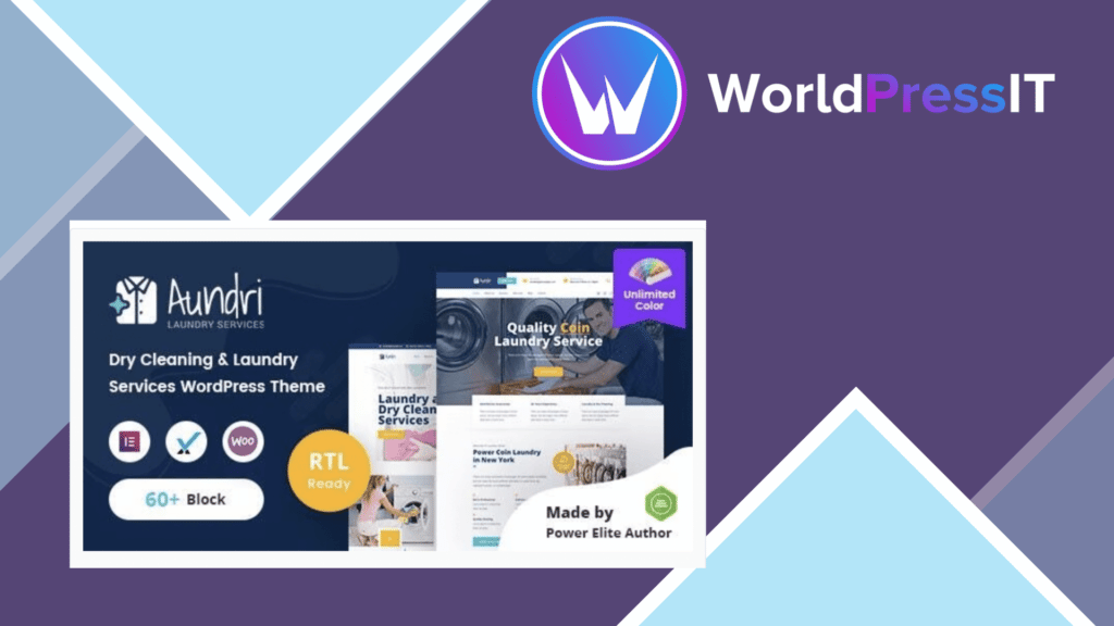 Aundri - Dry Cleaning Services WordPress Theme + RTL