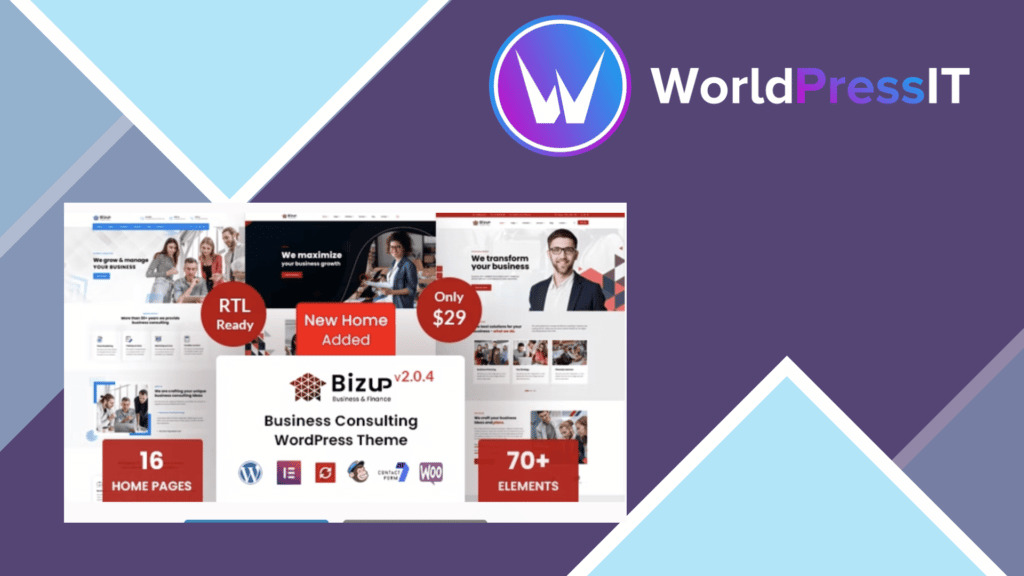 Bizup - Business Consulting WordPress Theme