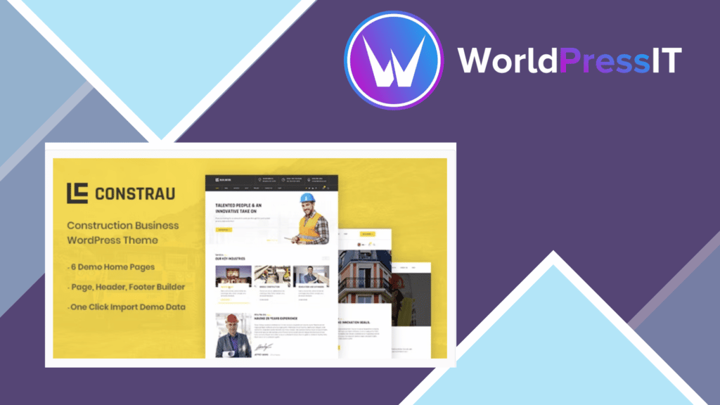 Constrau - Construction Business WordPress Theme