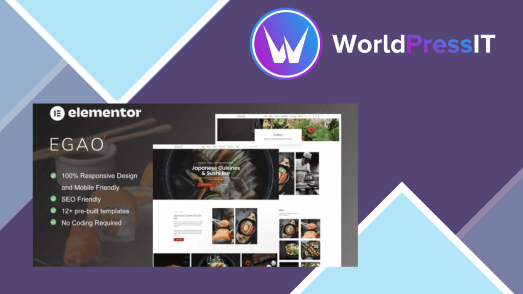 Egao - Japanese Restaurant and Sushi Bar Elementor Template Kit