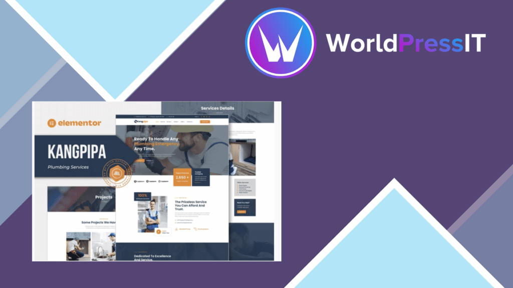 Kangpipa - Plumbing Services Elementor Template Kit