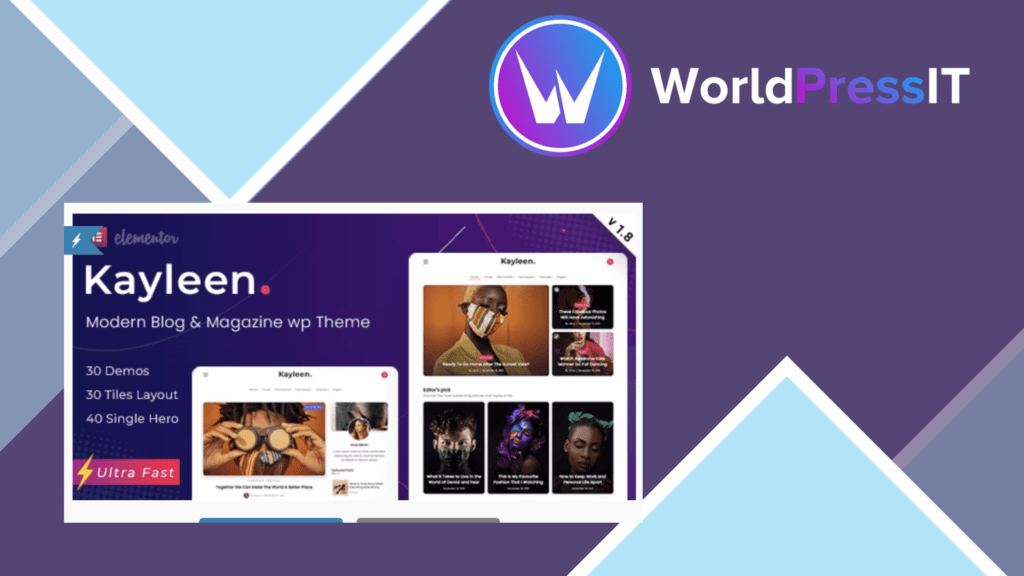Kayleen | Blog and Magazine WordPress Theme