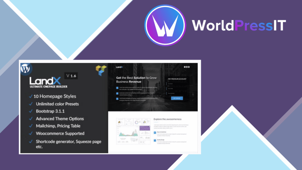 LandX - Multipurpose WordPress Landing Pages