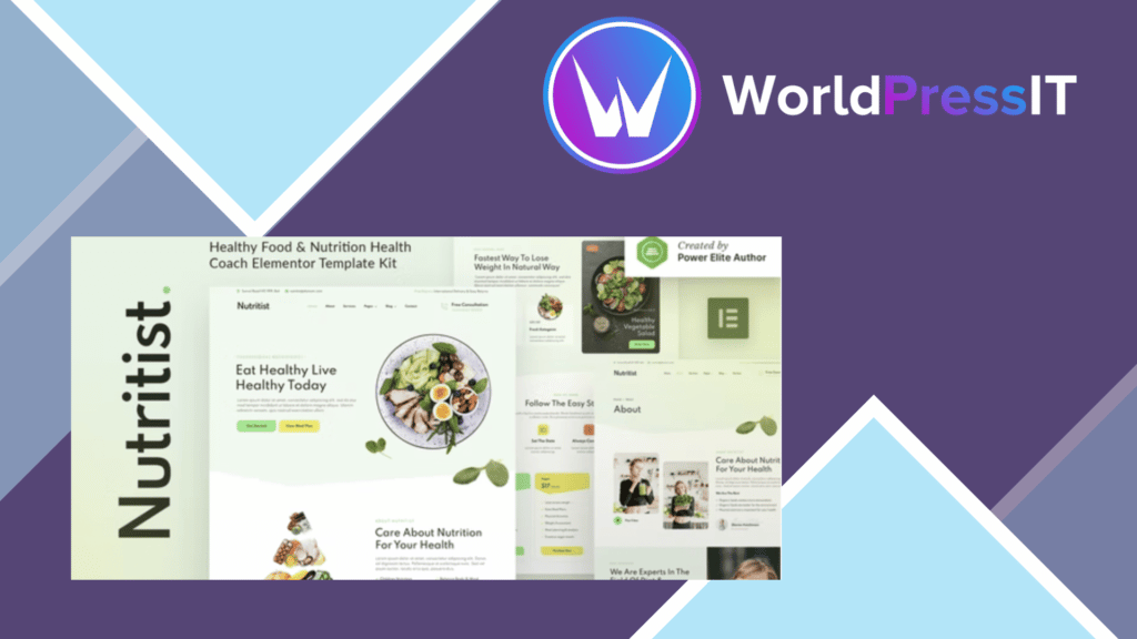 Nutritist – Healthy Food and Nutrition Coach Elementor Template Kit