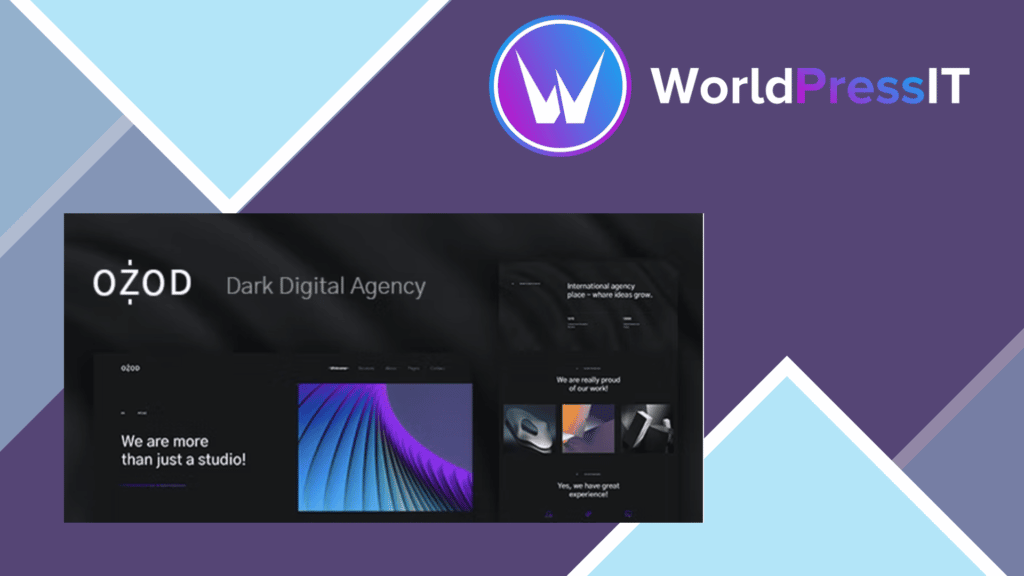 Ozod - Dark Digital Agency Elementor Template Kit
