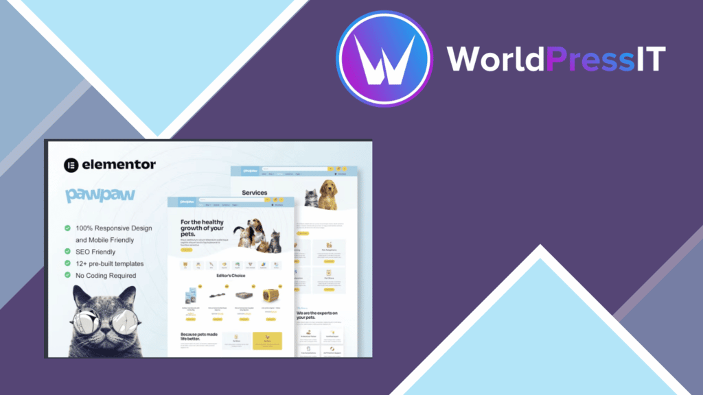 PawPaw - WooCommerce Pet Shop and Pet Care Elementor Template Kit