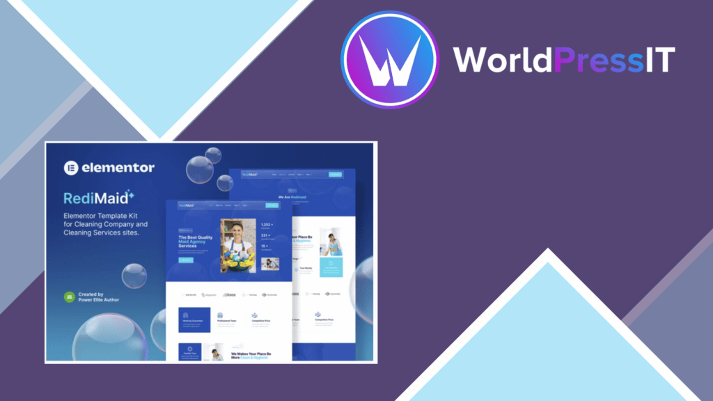 Redimaid - Cleaning and Maid Service Agency Elementor Template Kit