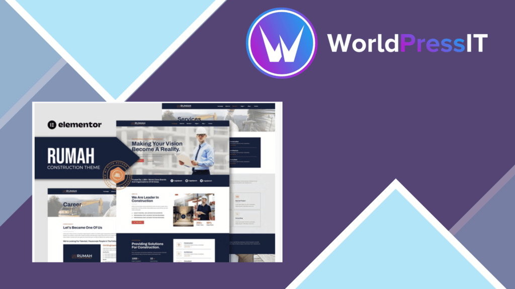 Rumah - Construction Theme Elementor Template Kit