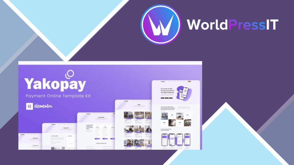 Yakopay - Online Payment App Elementor Template Kit