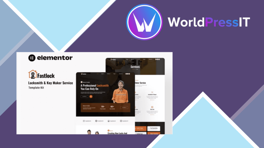 Fastlock - Locksmith and Key Maker Service Elementor Template Kit