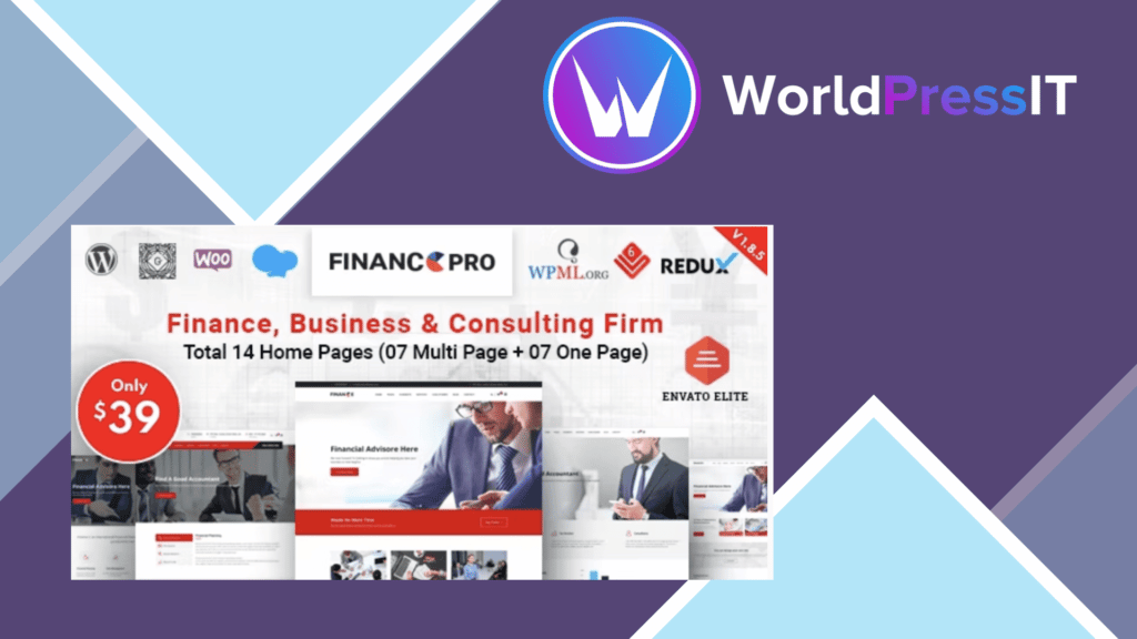 Finance Pro - Business and Consulting WordPress Theme