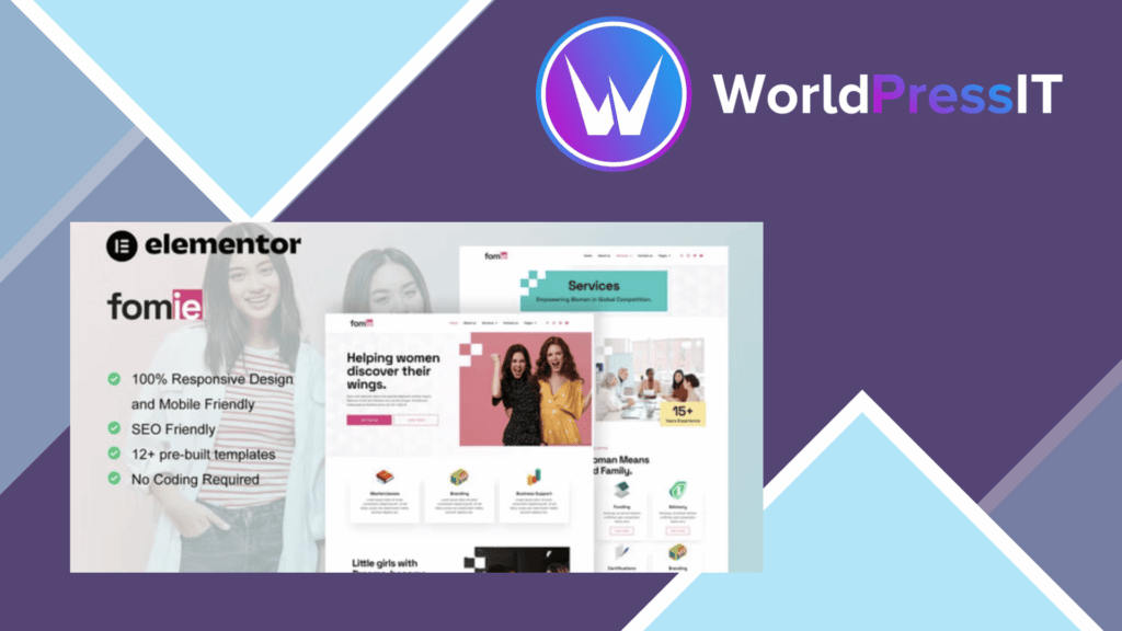 Fomie - Business Woman Elementor Template Kit