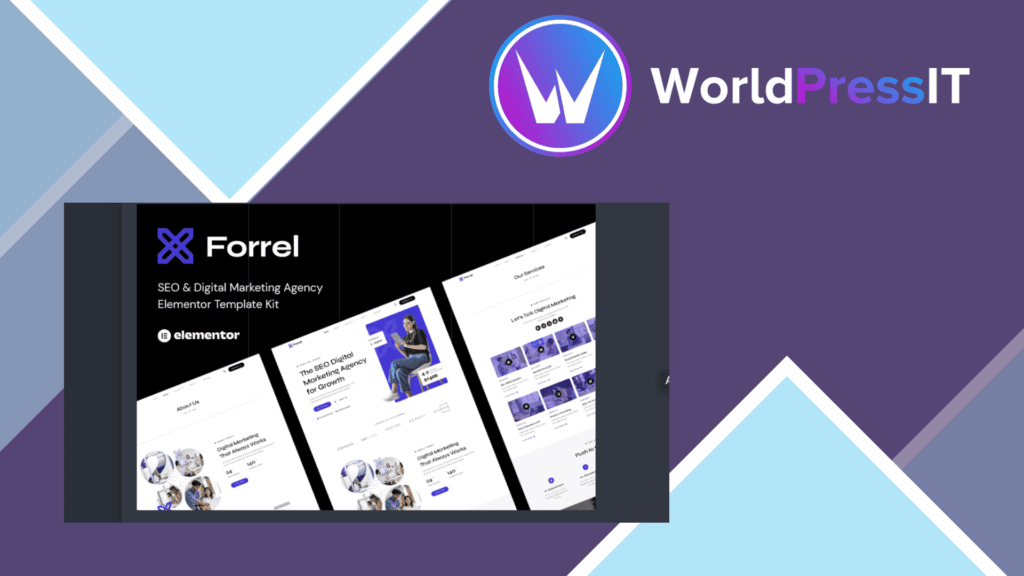 Forrel - SEO and Digital Marketing Agency Elementor Template Kit