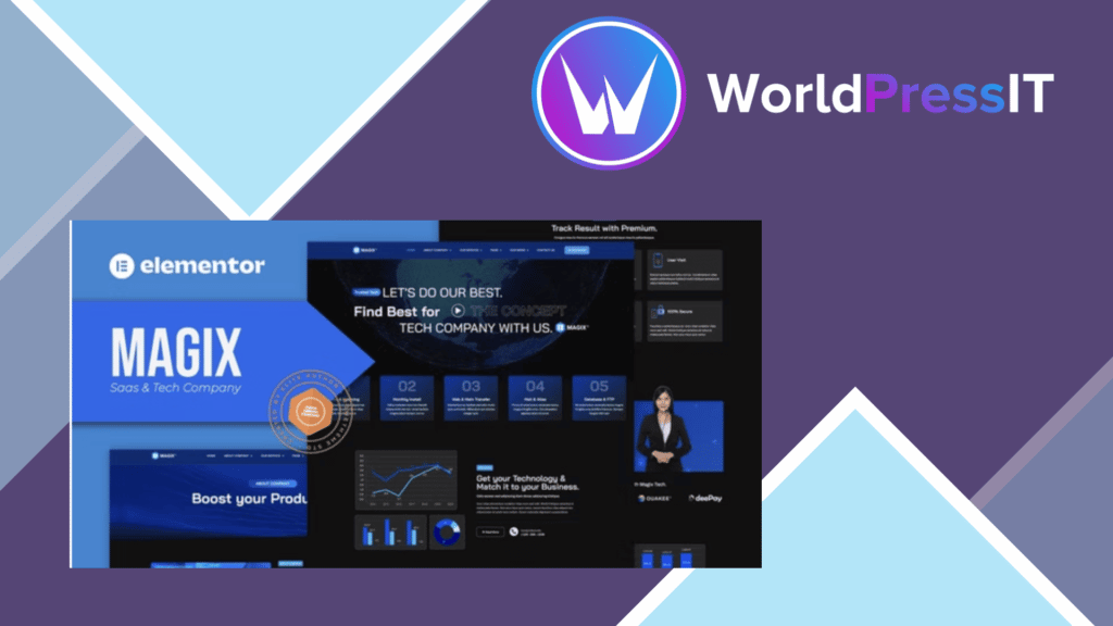 Magix - Saas and Tech Company Elementor Template Kit
