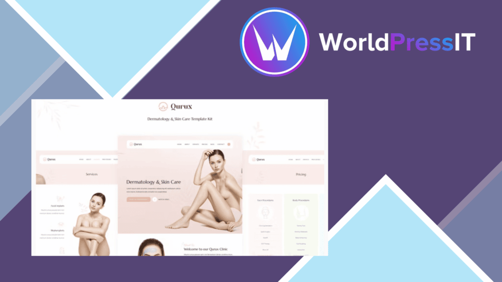 Qurux - Dermatology and Skin Care Template Kit