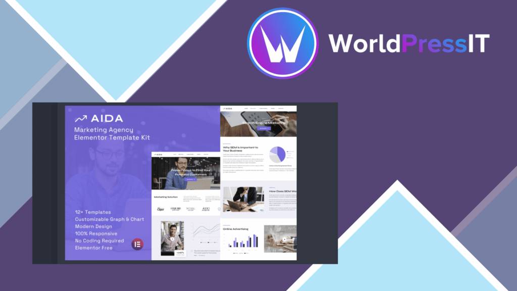 AIDA - Marketing Agency Elementor Template Kit