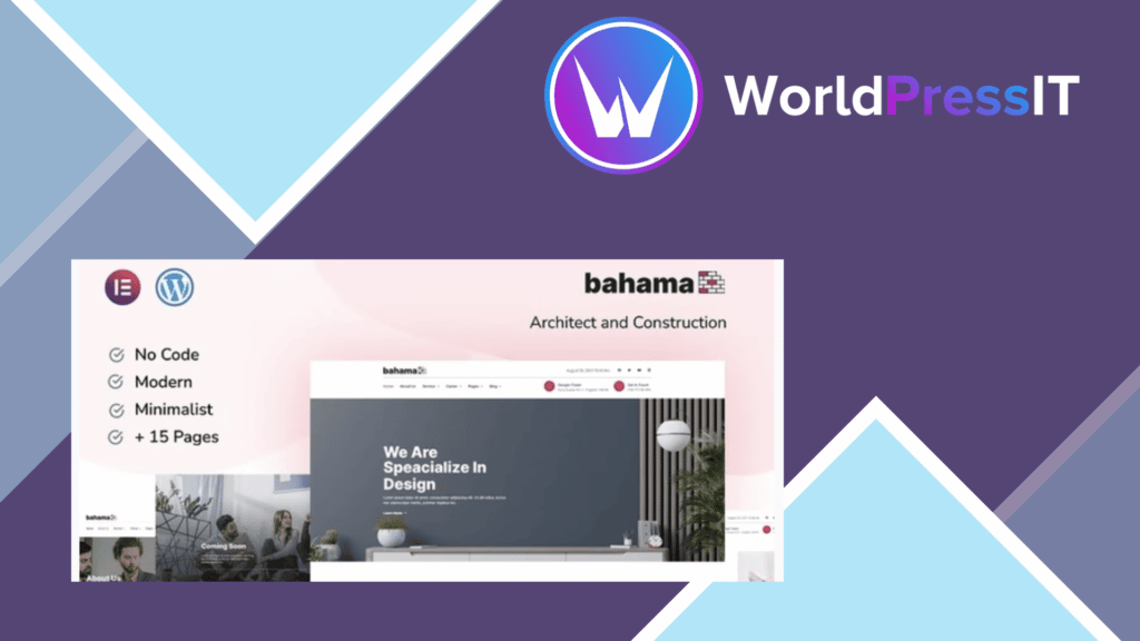 Bahama Contractor and Architect Elementor Template Kit