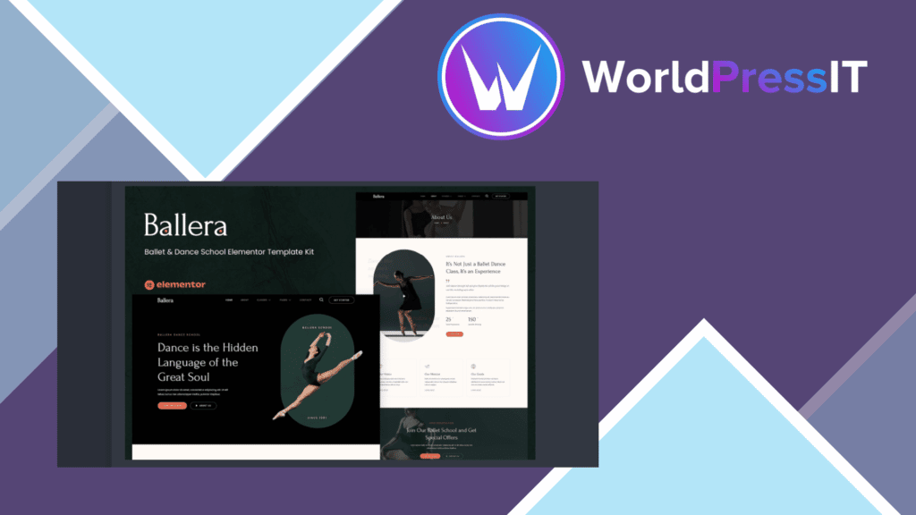 Ballera - Ballet and Dance School Elementor Template Kit