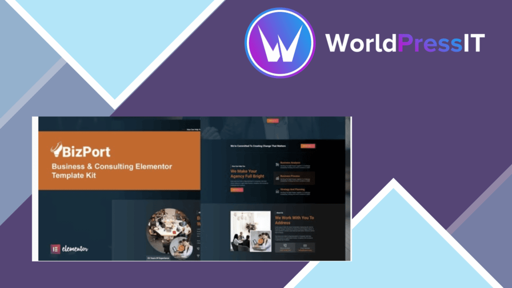 Bizport - Business and Consulting Elementor Template Kit