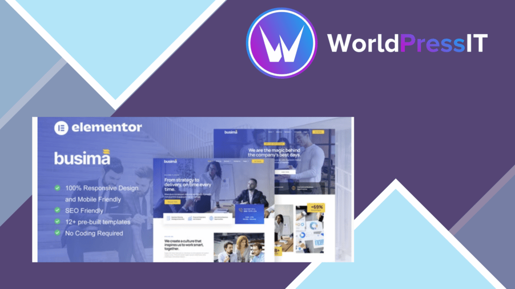 Busima - Business Consultant Elementor Template Kit