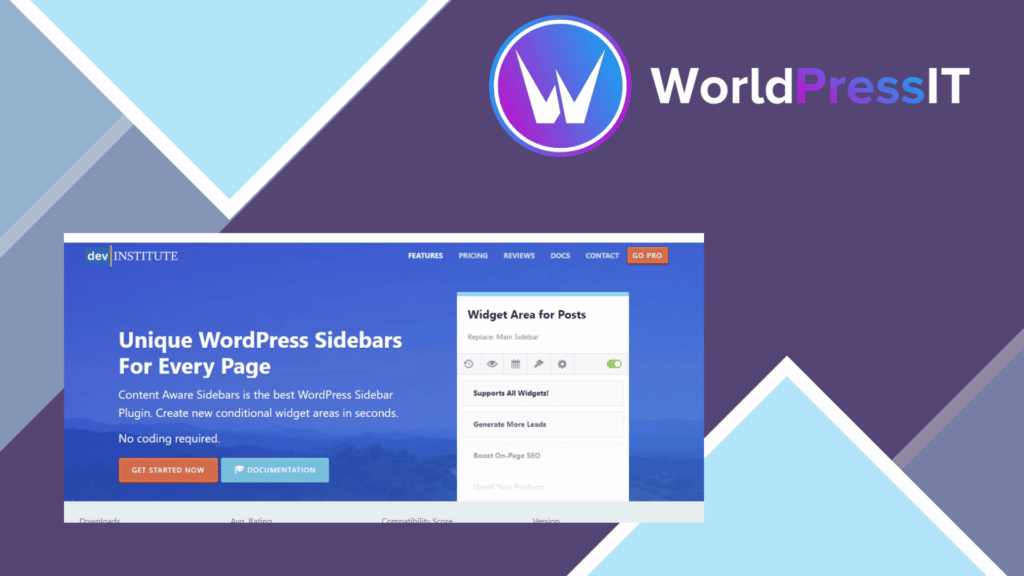 Content Aware Sidebars Pro